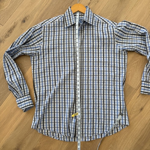 Bugatchi Multicolor Checkered Button Down Shirt - Picture 7 of 9